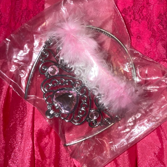 NWOT Princess Peach Costume for Girls Super Brother Kids With Crown Size 100-T - Picture 8 of 10